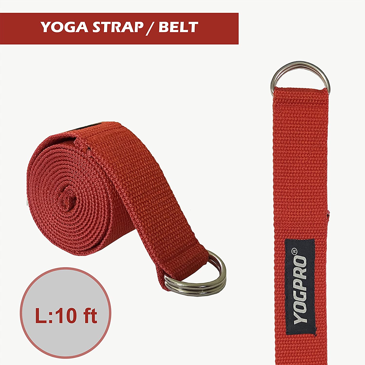 Yogpro Cotton Yoga Strap/Belt