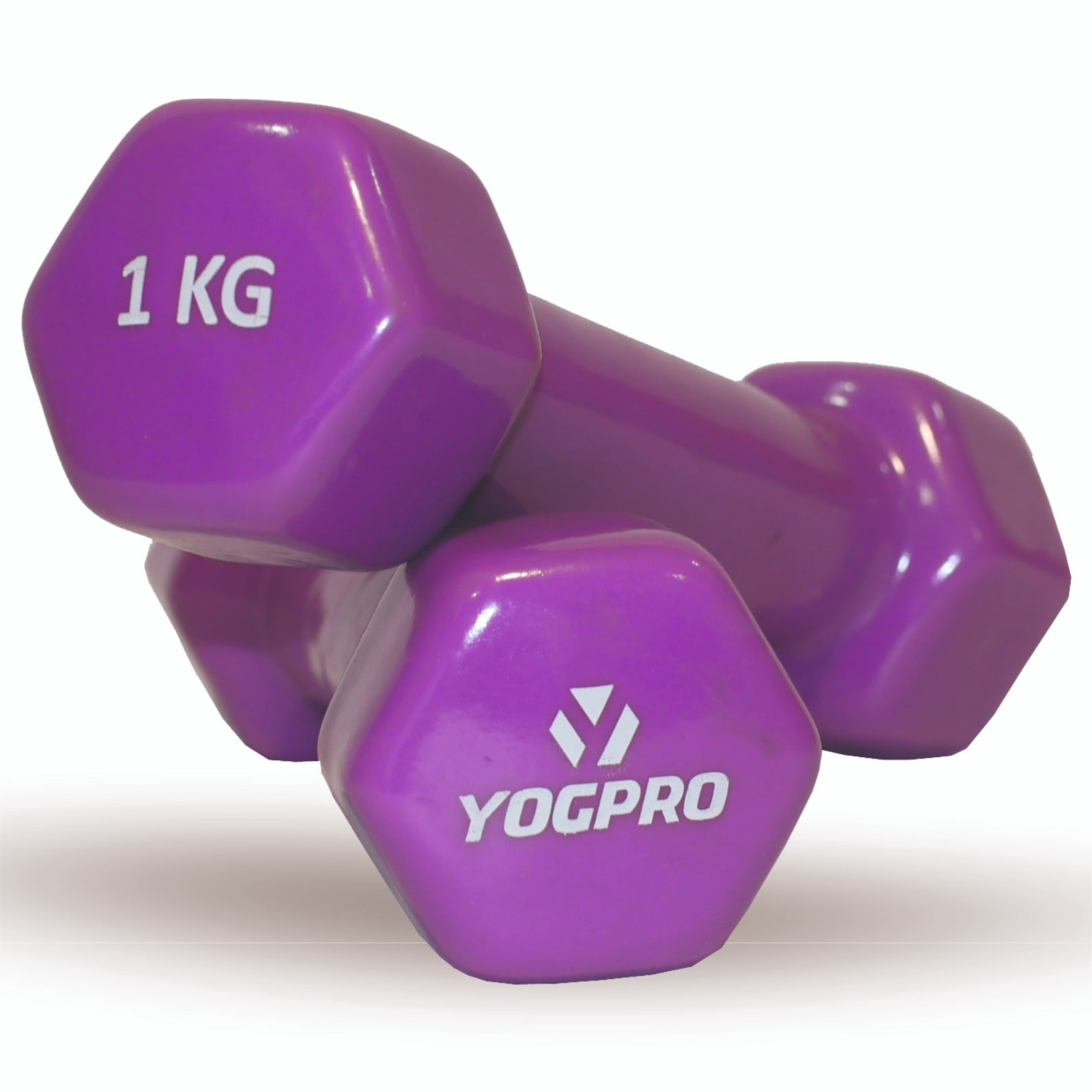 Yogpro Vinyl Coated Cast Iron Solid Dumbbell