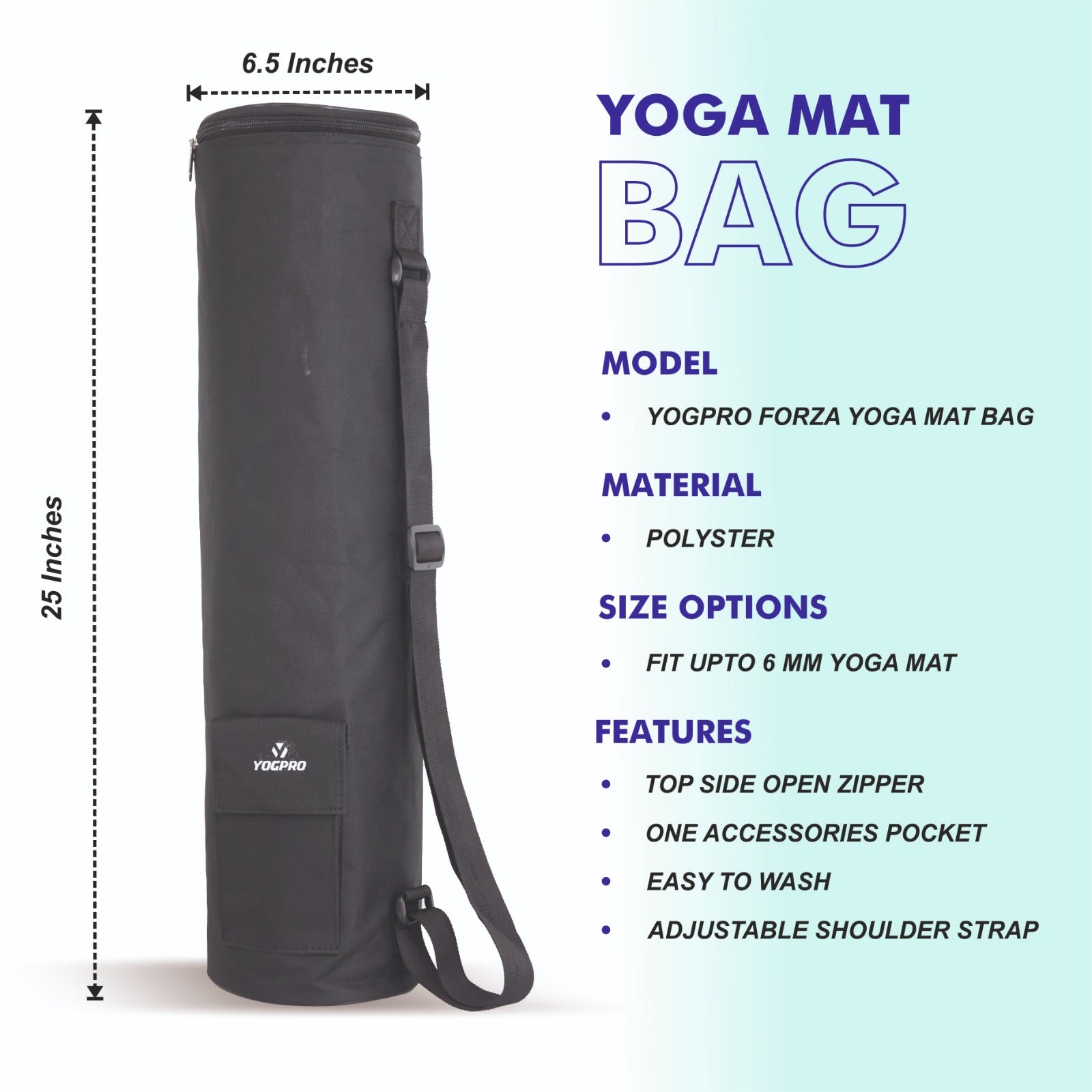 Yogpro Super Yoga Mat Bag Black