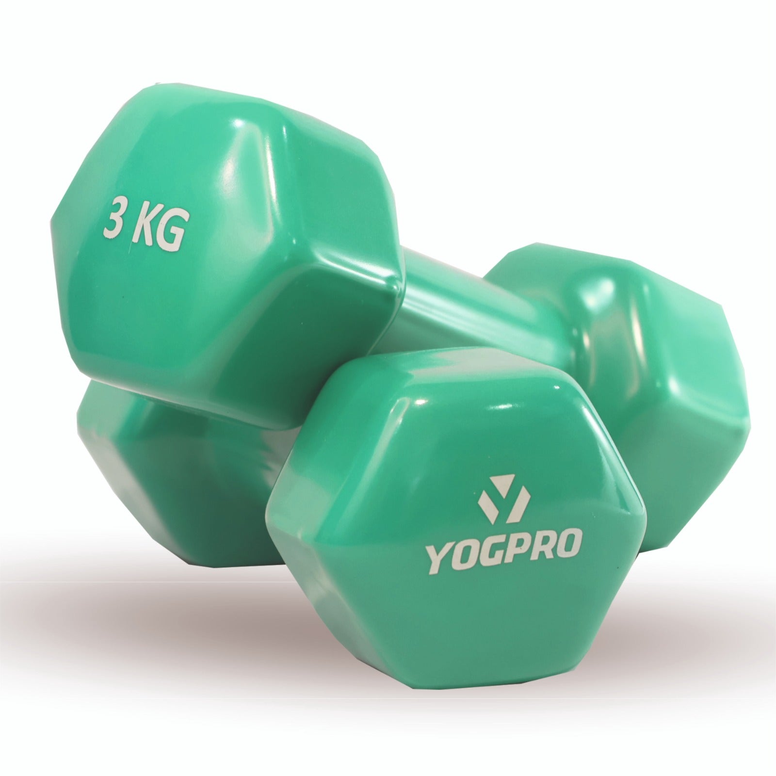 Yogpro Vinyl Coated Cast Iron Solid Dumbbell
