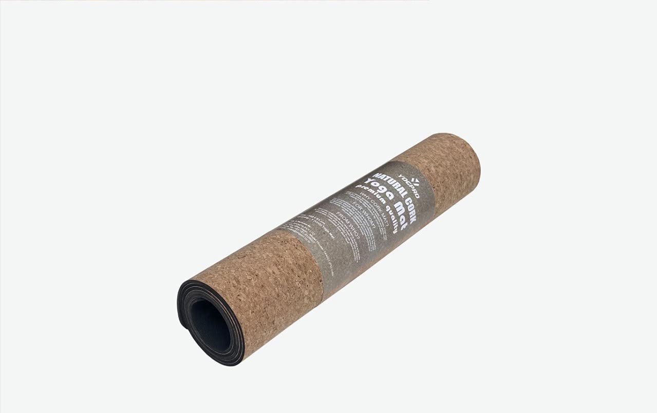 Yogpro Cork Yoga Mat (Eva + Cork) 2 X 6 FT X 4.5 MM
