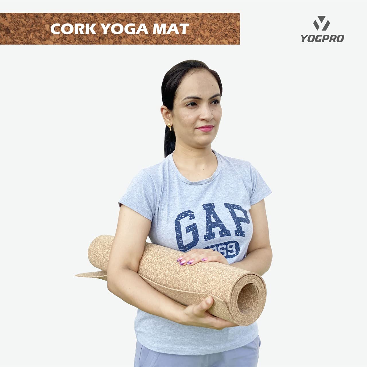 Yogpro 100% Natural Cork Yoga Mat 2 X 6 FT X 3 MM