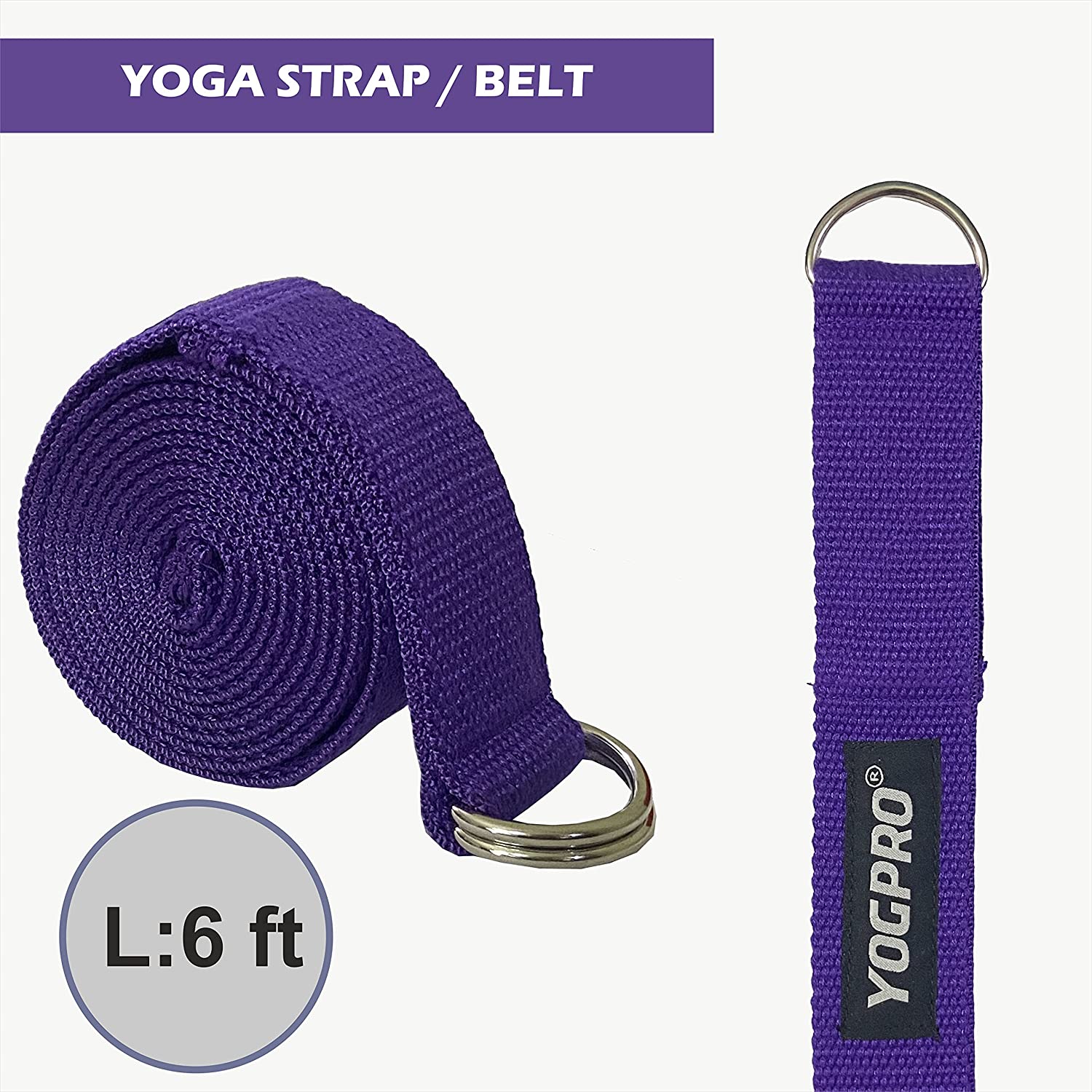 Yogpro Cotton Yoga Strap/Belt