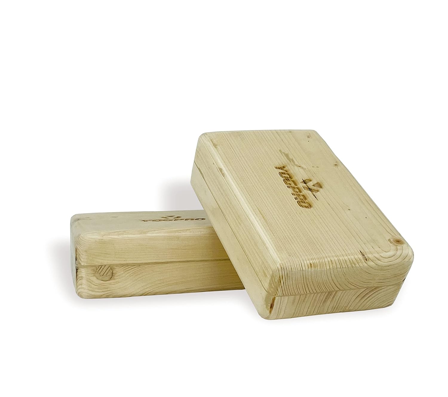Yogpro Wooden Yoga Brick (Set of 2) 9 x 3x 6 INCHES
