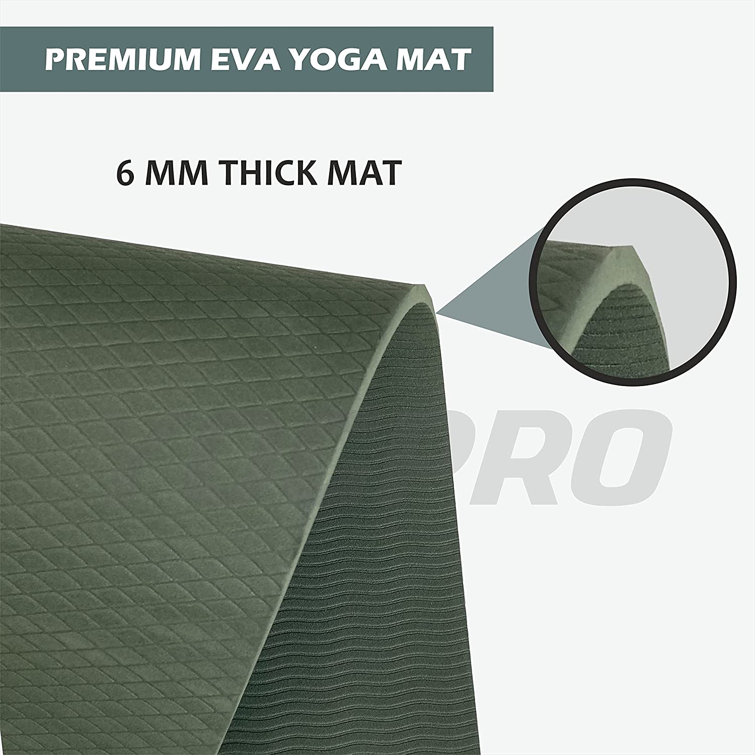 Yogpro Premium Super Soft Yoga Mat 2 x 6 ft x 6 mm