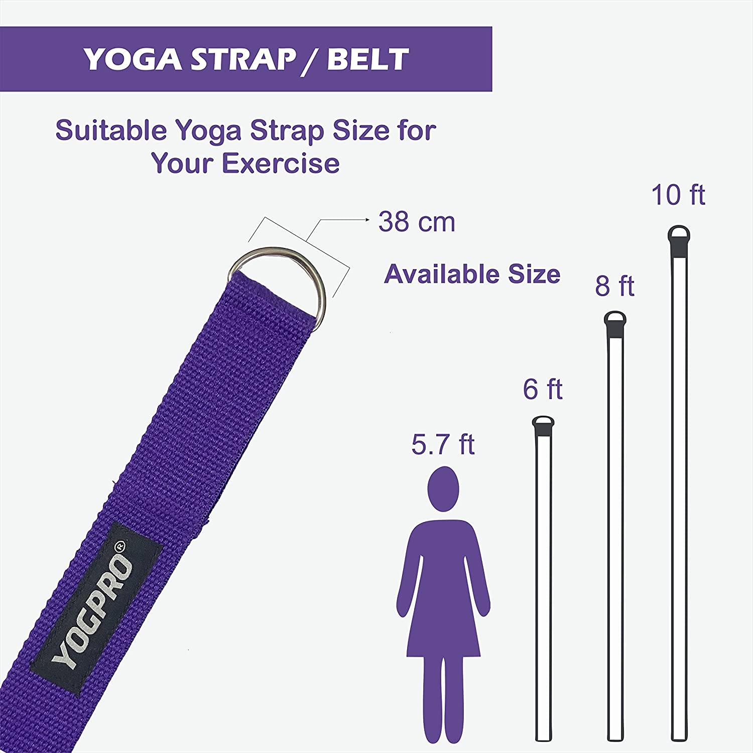 Yogpro Cotton Yoga Strap/Belt