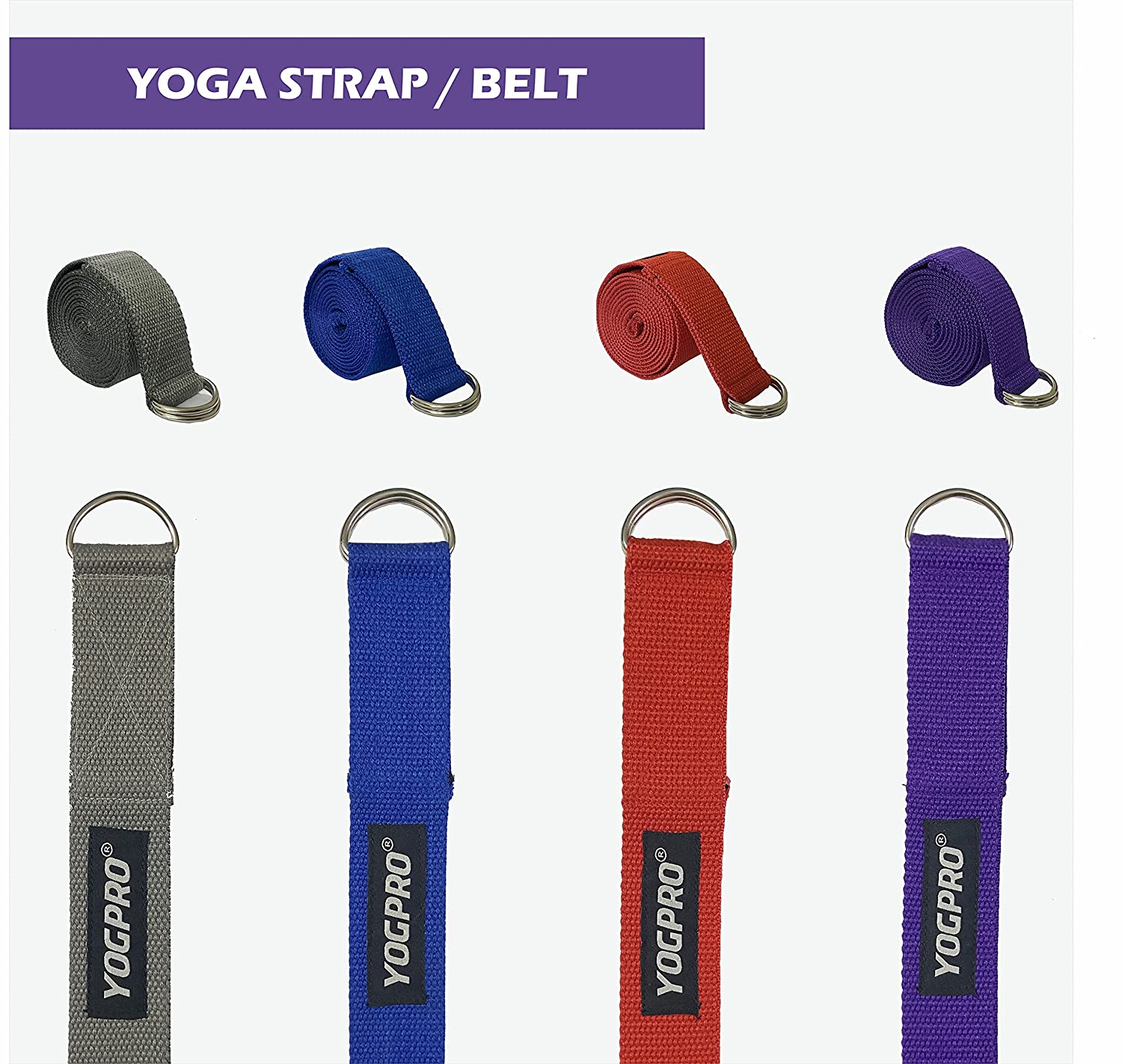 Yogpro Cotton Yoga Strap/Belt