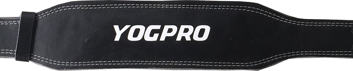 Yogpro Leather Weight Lifting Gym Belt 4 inches