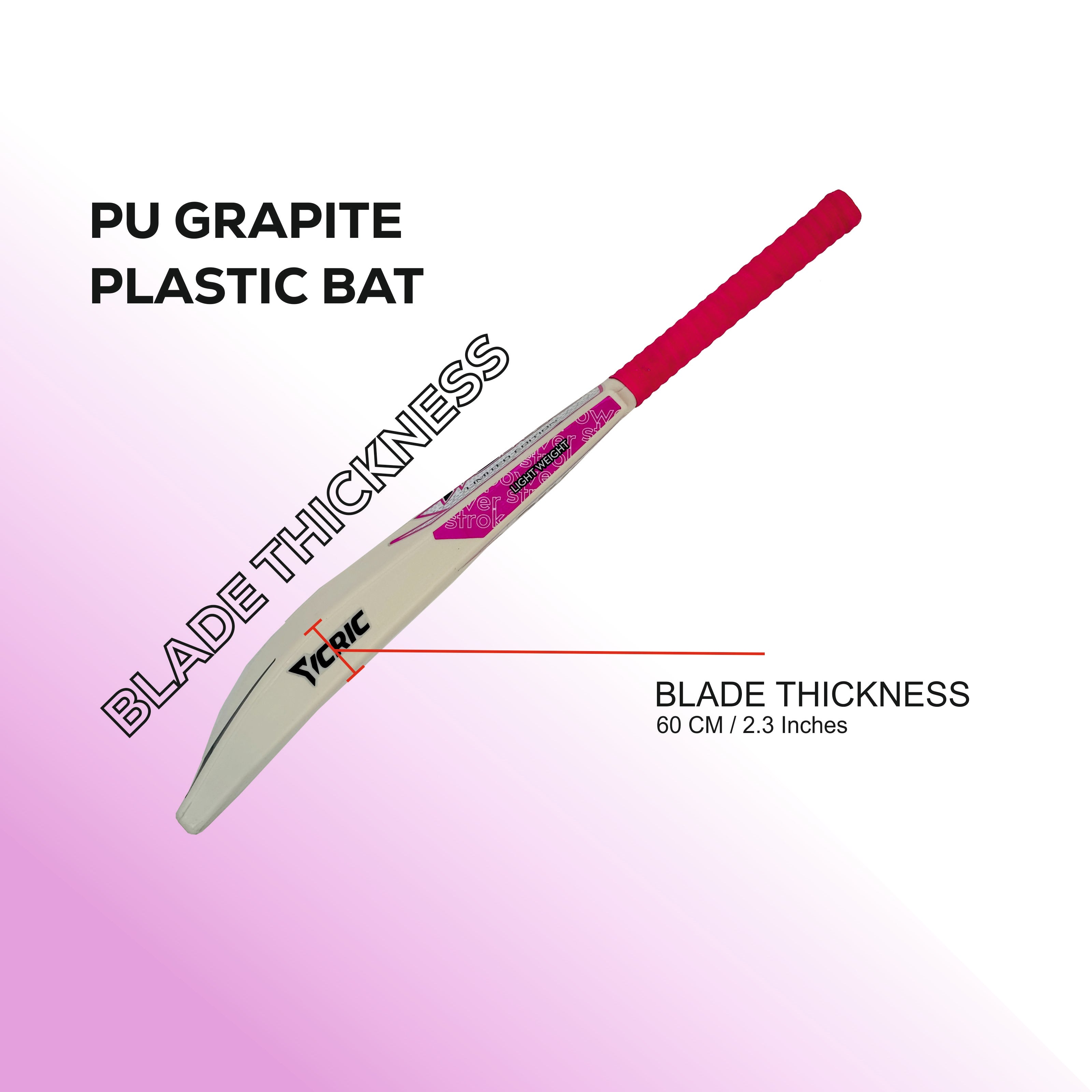 YOGPRO YCRIC PU GRAPHITE PLASTIC BAT