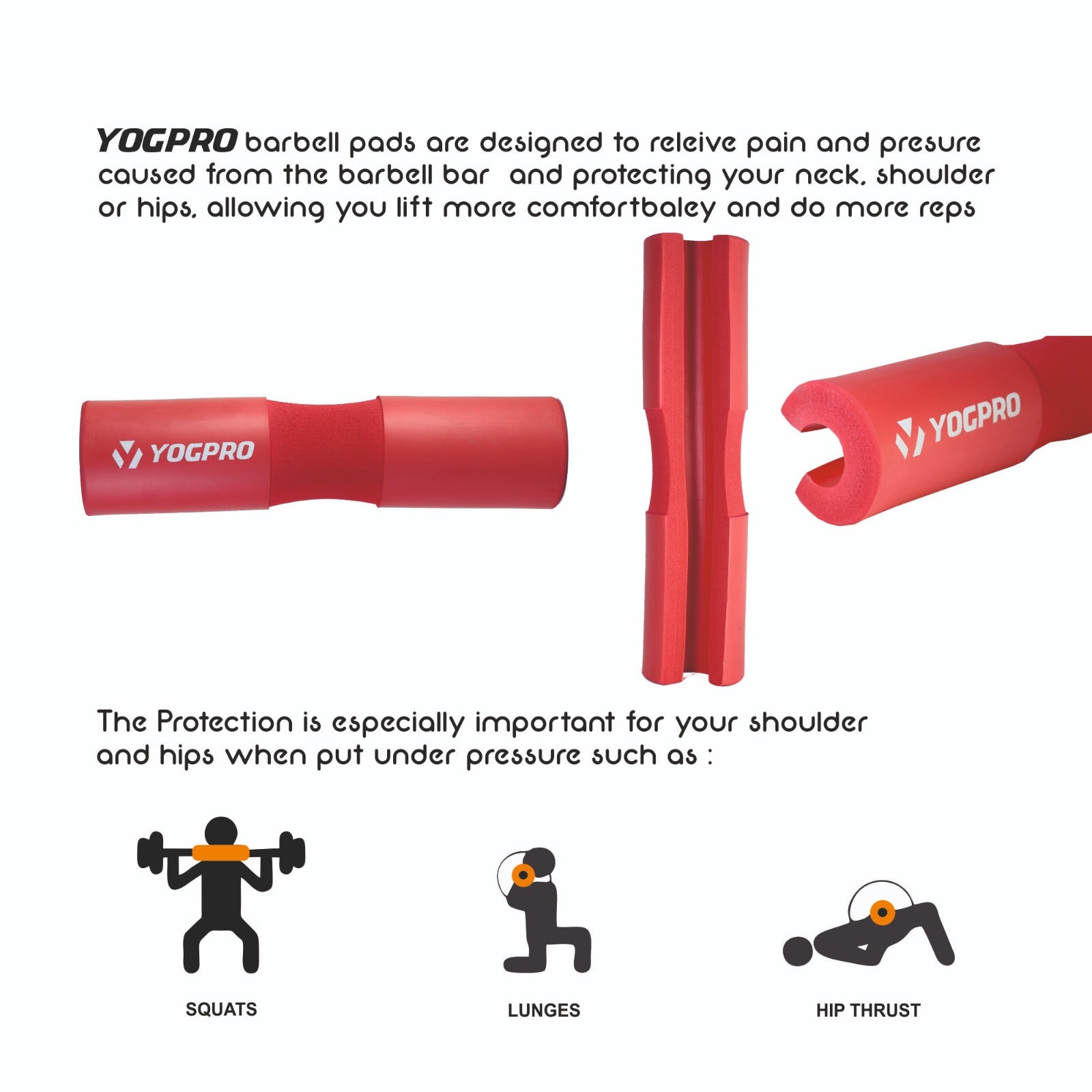 Yogpro Barbell Pad Squat Pad