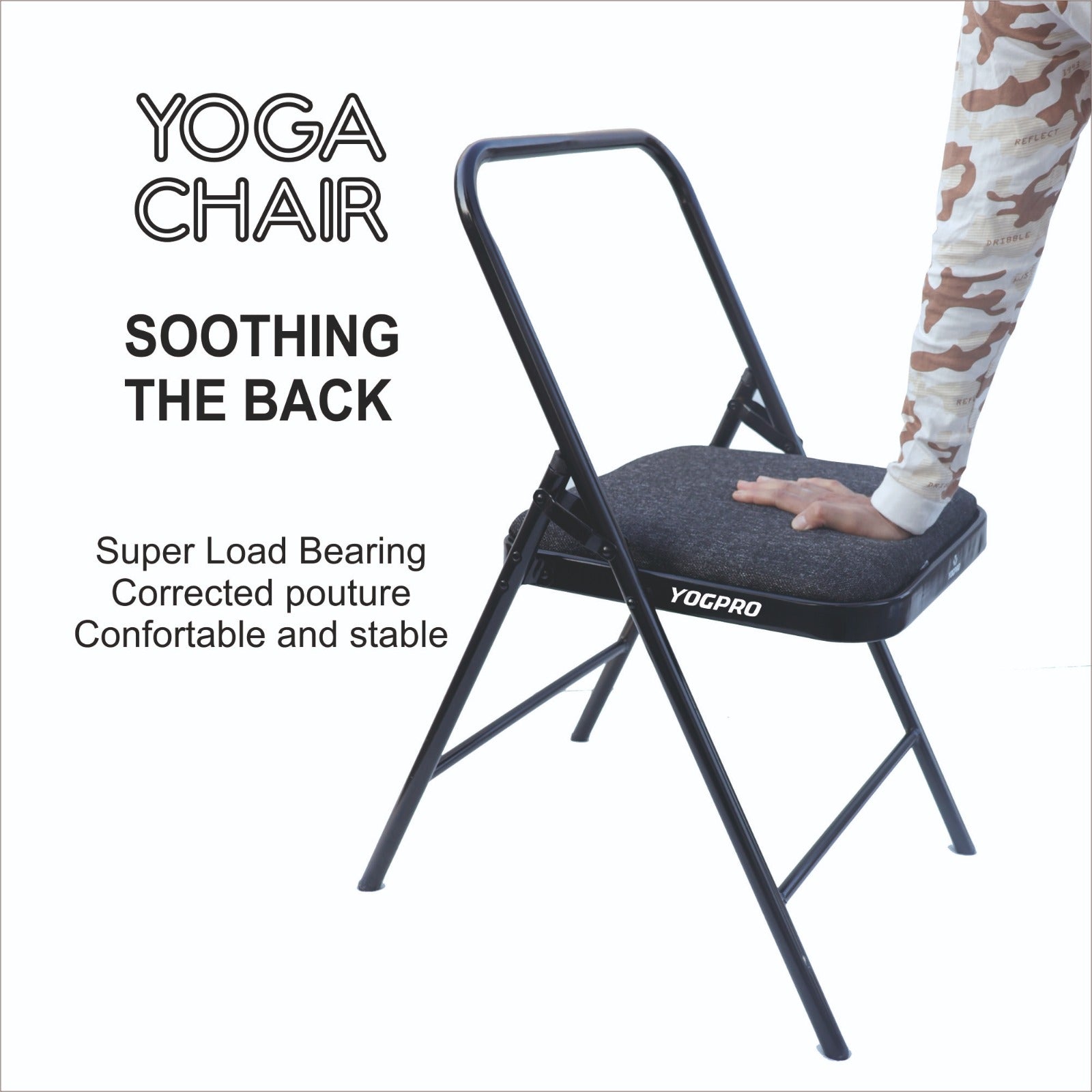 Yogpro Foldable Yoga Chair with cushion