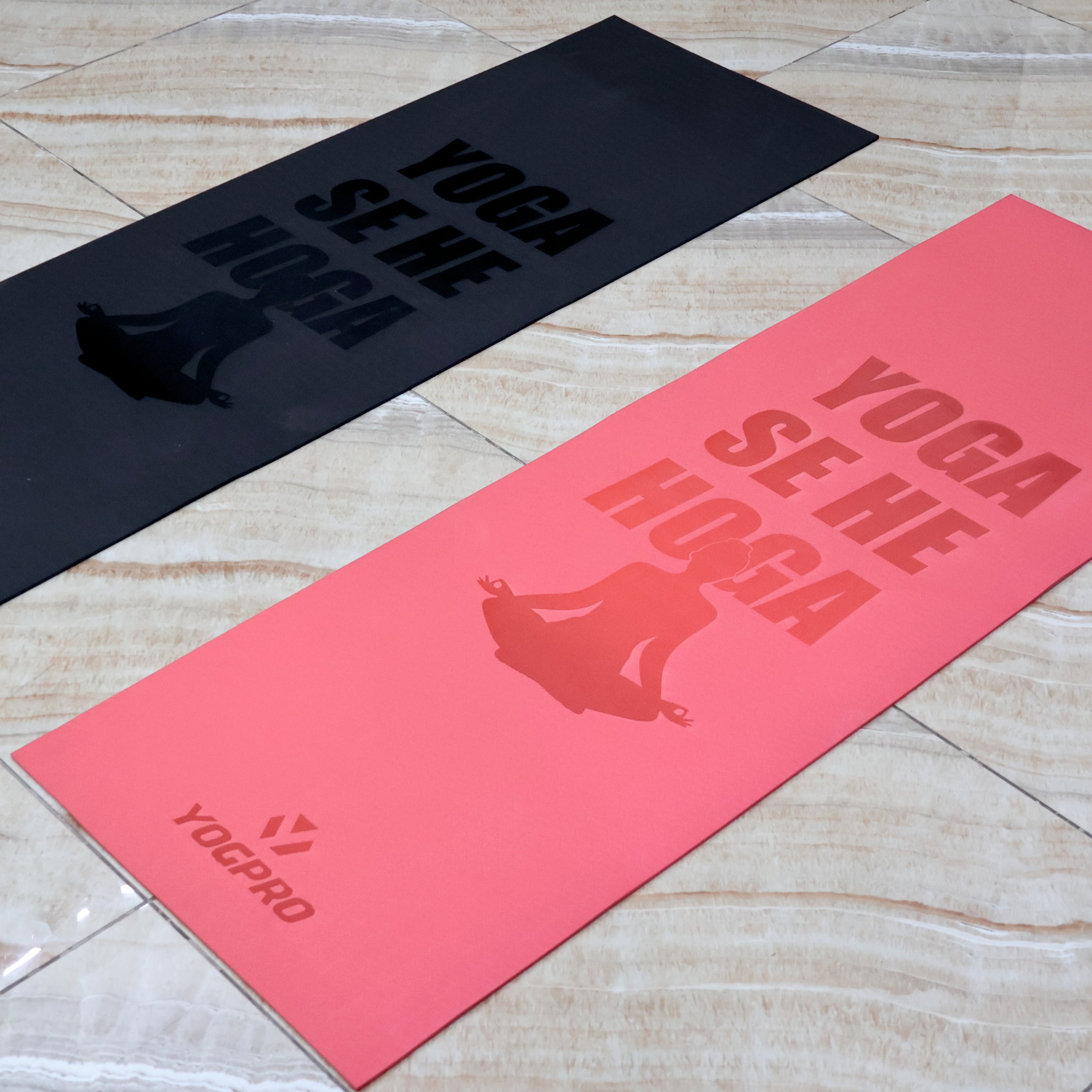 Yogpro TPE Yoga Se Hoga Printed Yoga Mat 6 mm