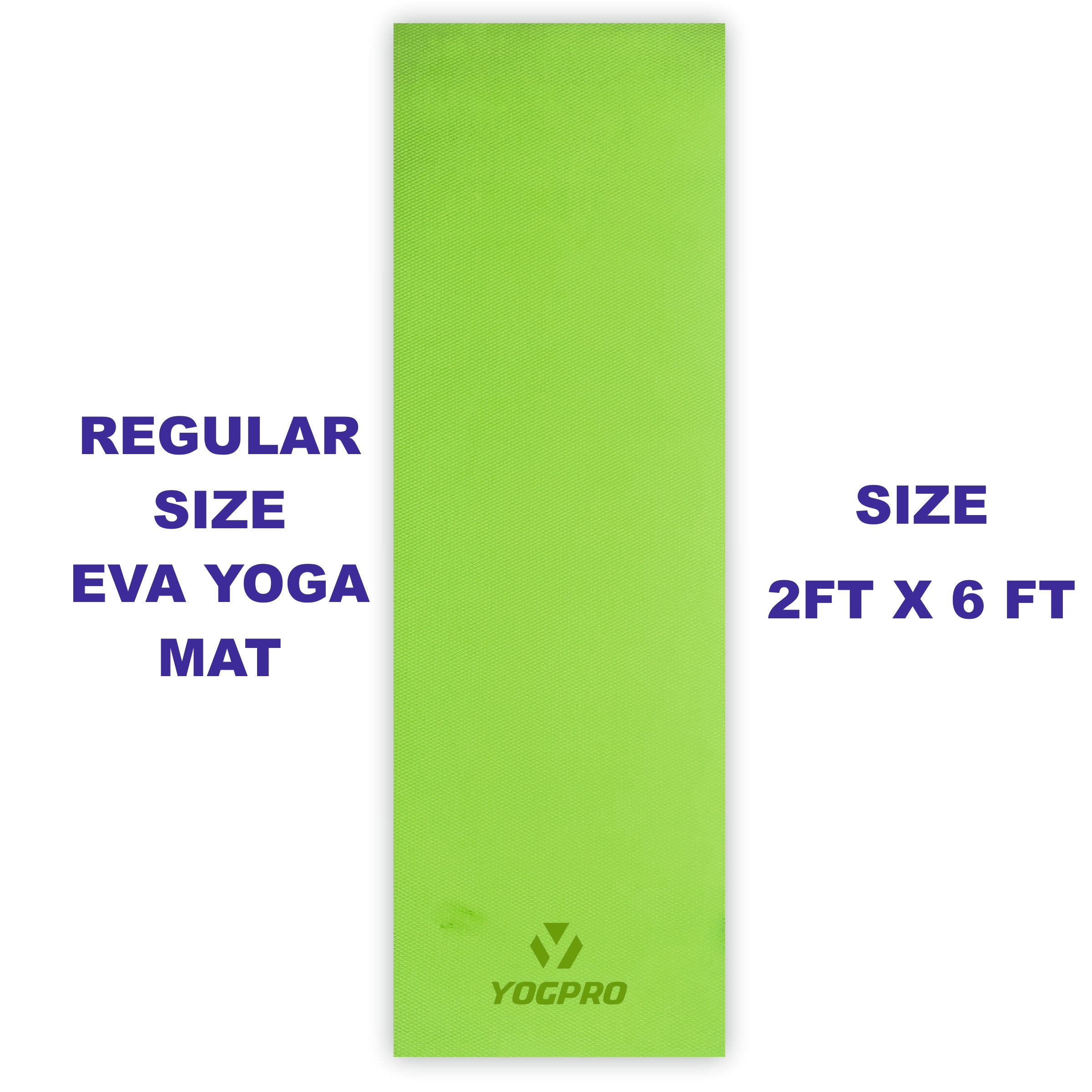 Yogpro EVA Yoga Mat Regular 2 Ft. x 6 ft