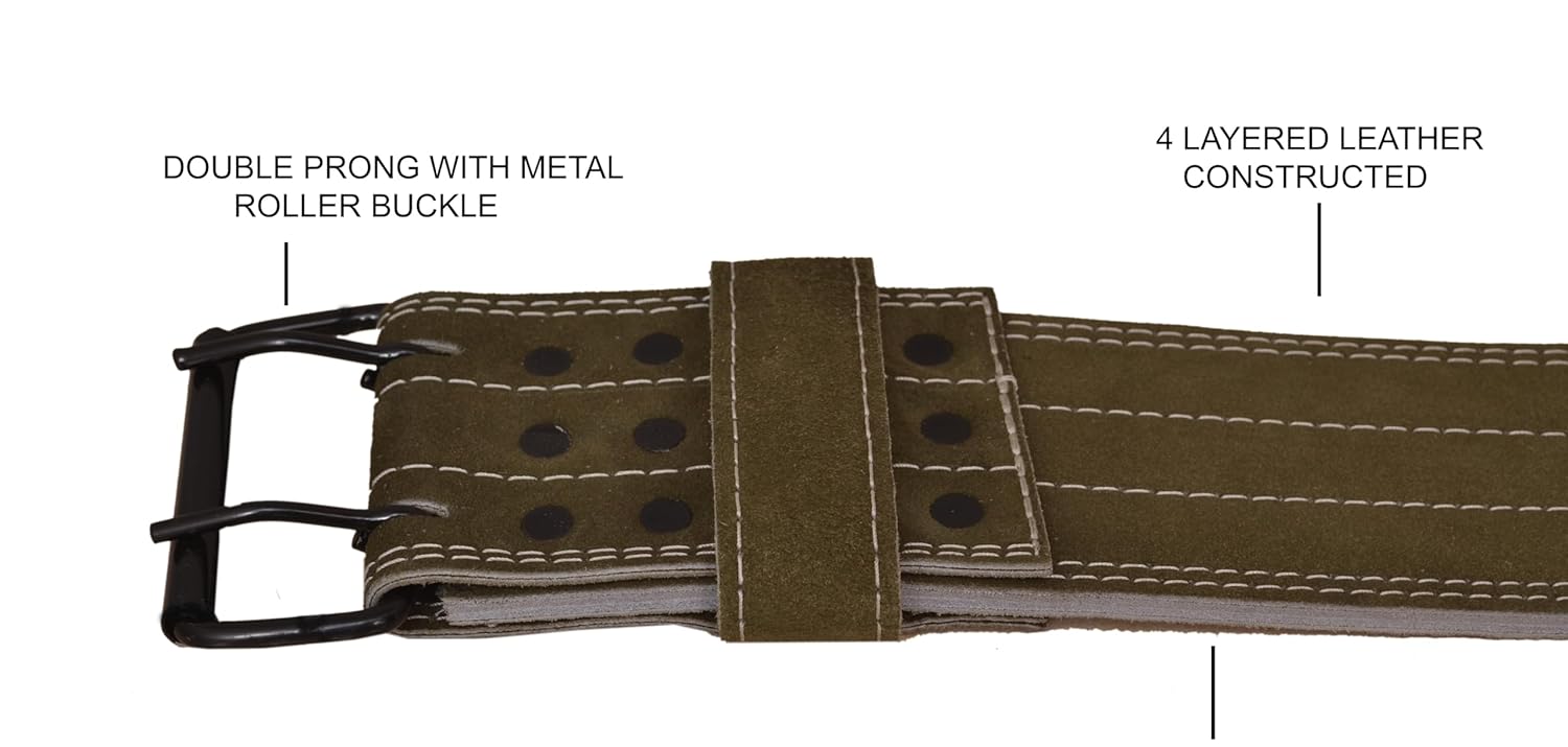 Yogpro Genuine Leather Weight Lifting Gym Belt