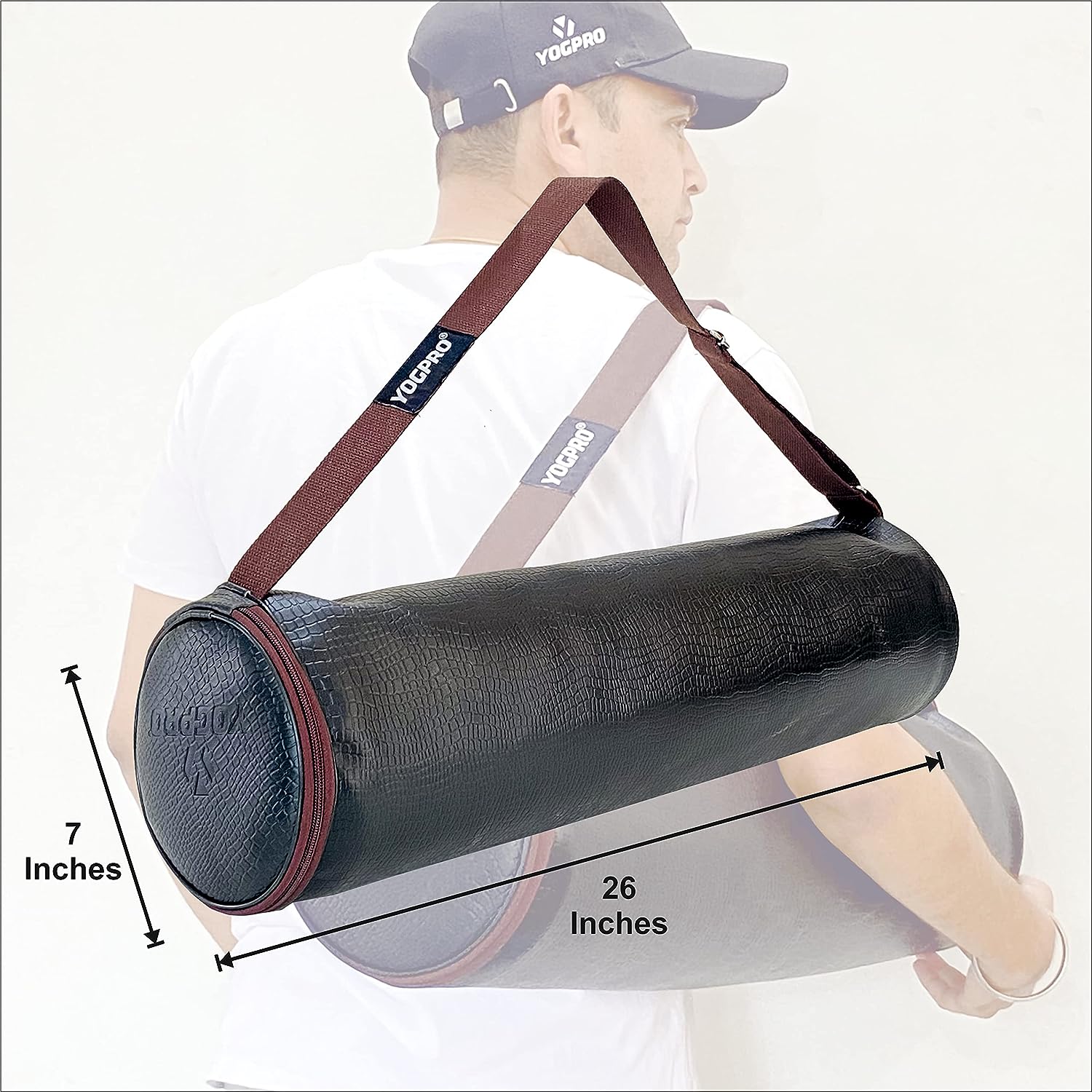 Yogpro Faux Leather Yoga Mat Bag