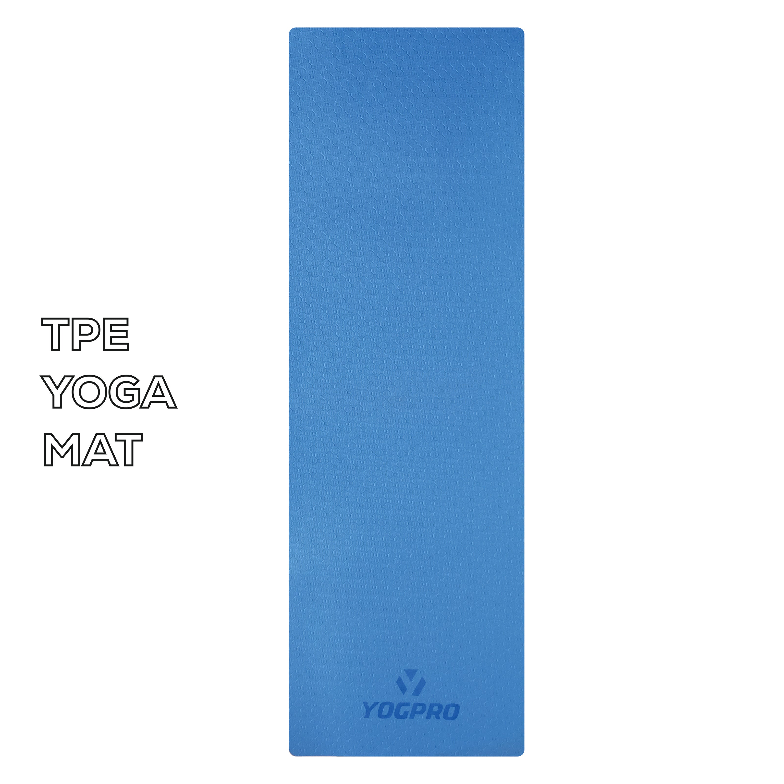 Yogpro TPE Yoga Mat 6 x 2 ft x 6 mm