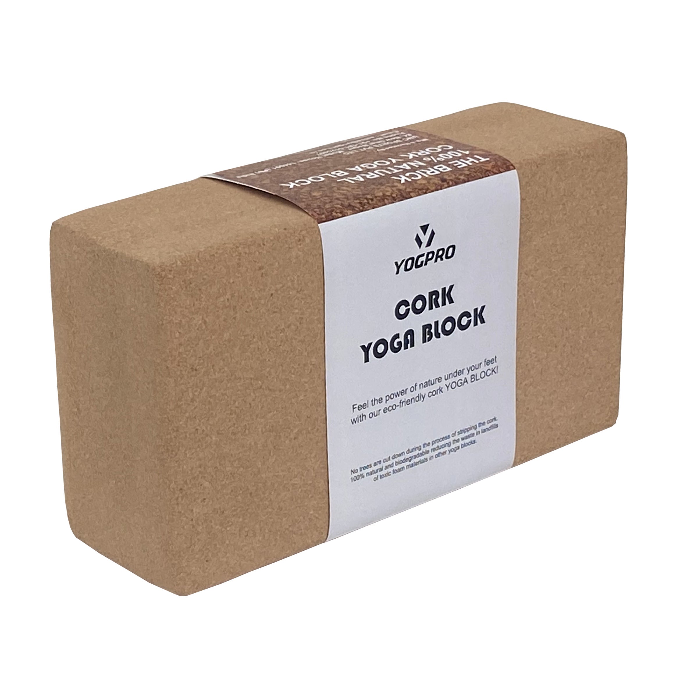 Yogpro Cork Yoga Brick (Set of 2 Pcs) 9 X 3 X 5 INCHES