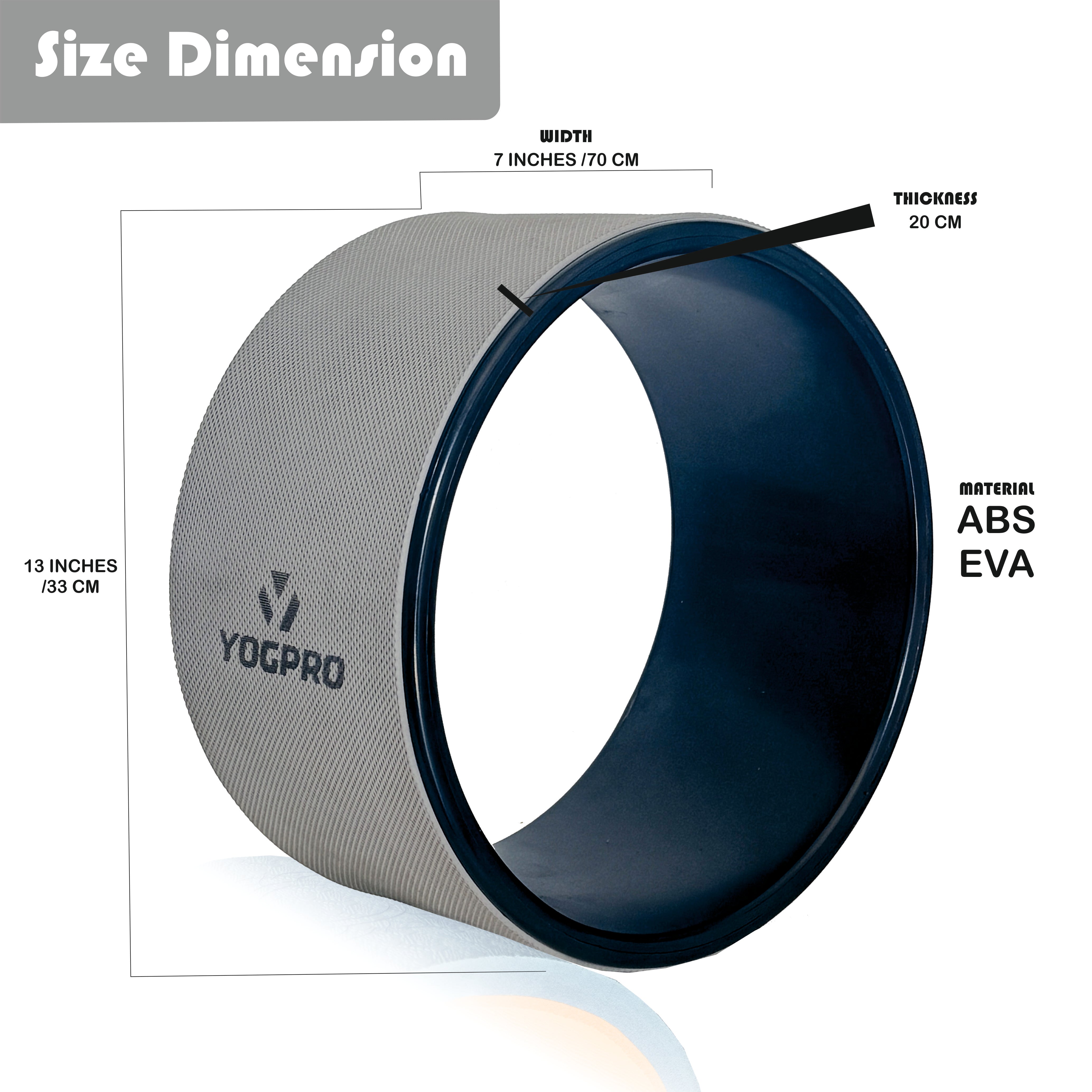 Yogpro Yoga Wheel Wide ABS + EVA
