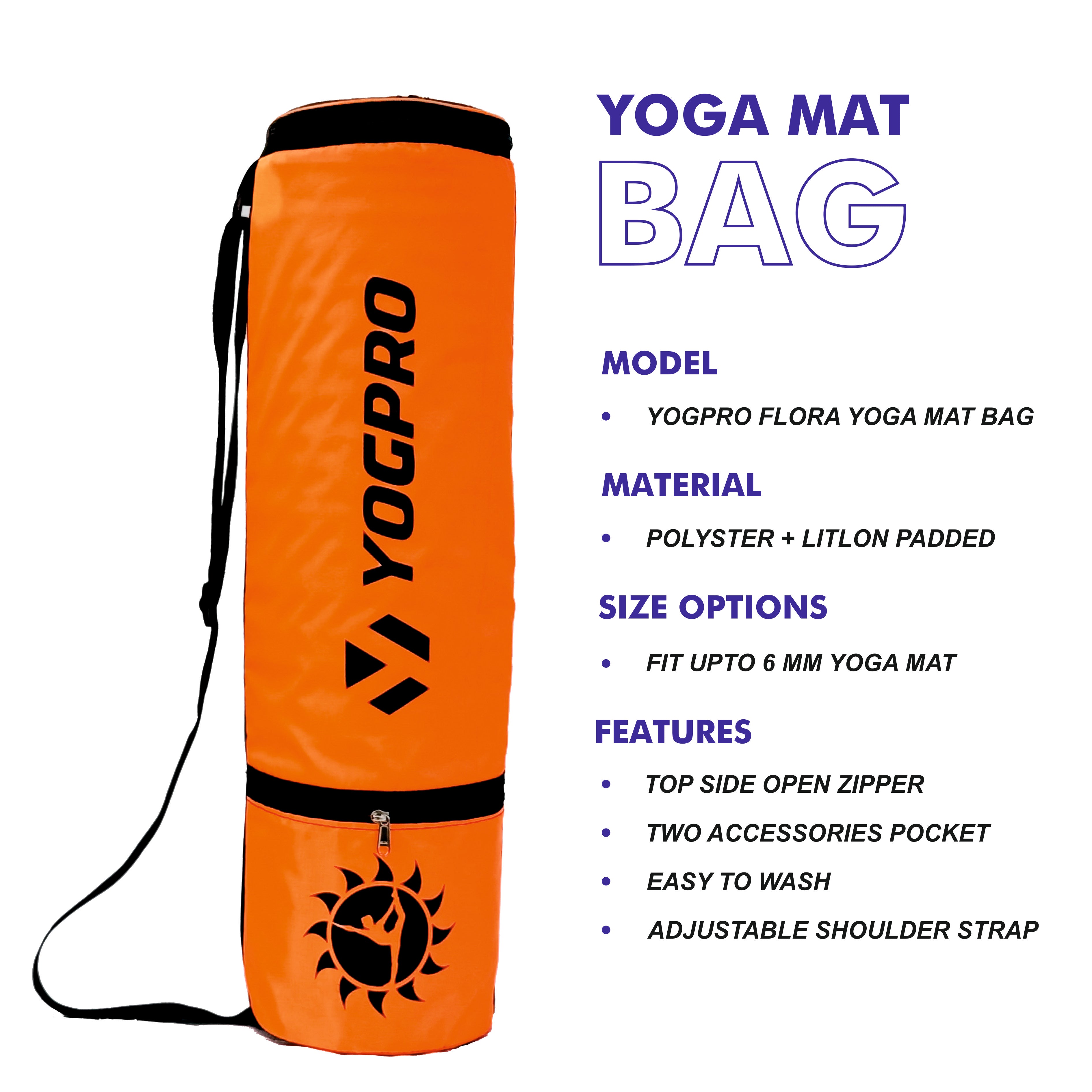 Yogpro flora Yoga Mat Bag 7 Chakras Print