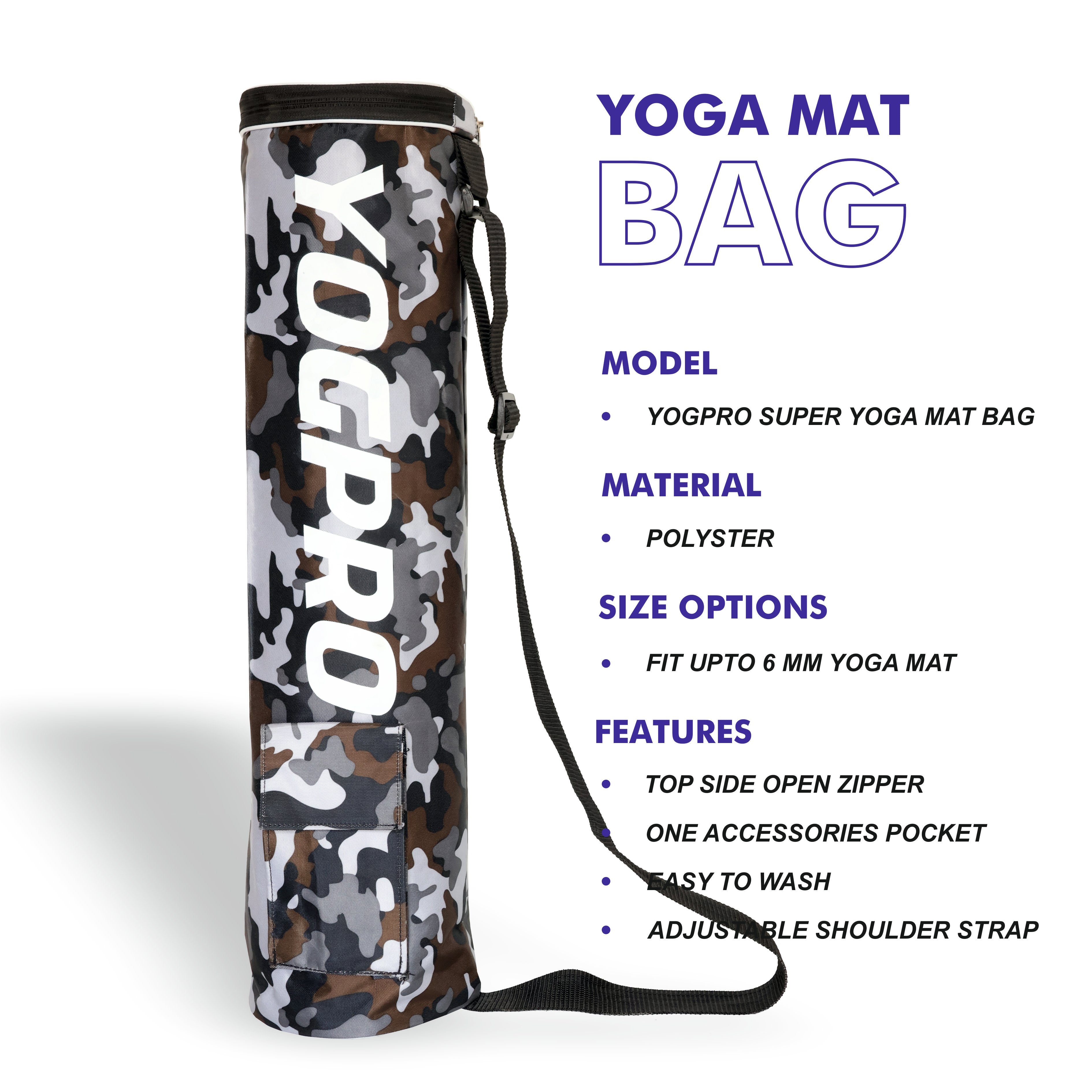 Yogpro Super Yoga Mat Bag Camo