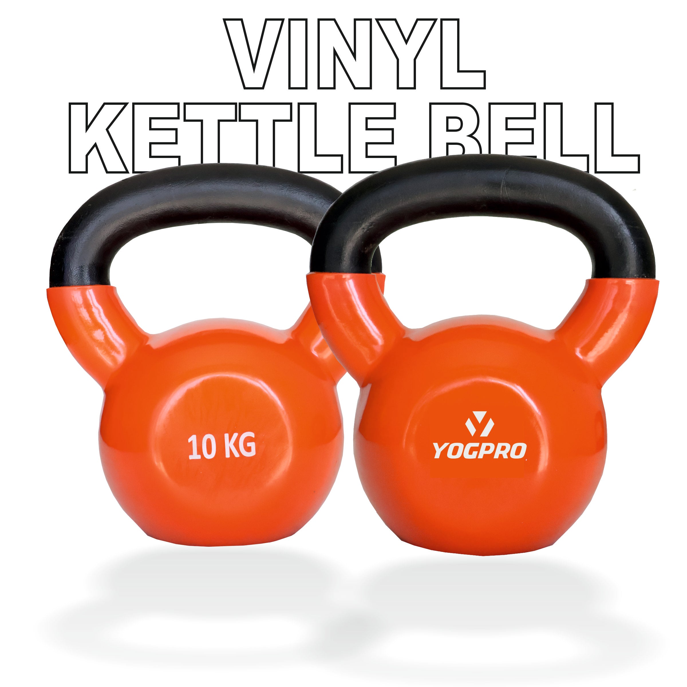 Yogpro Vinyl Coated Cast Iron Solid Kettlebell