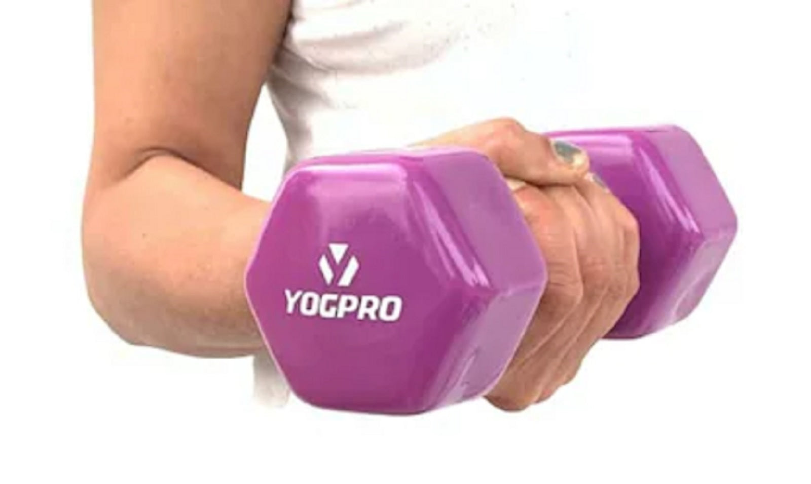 Yogpro Vinyl Coated Cast Iron Solid Dumbbell