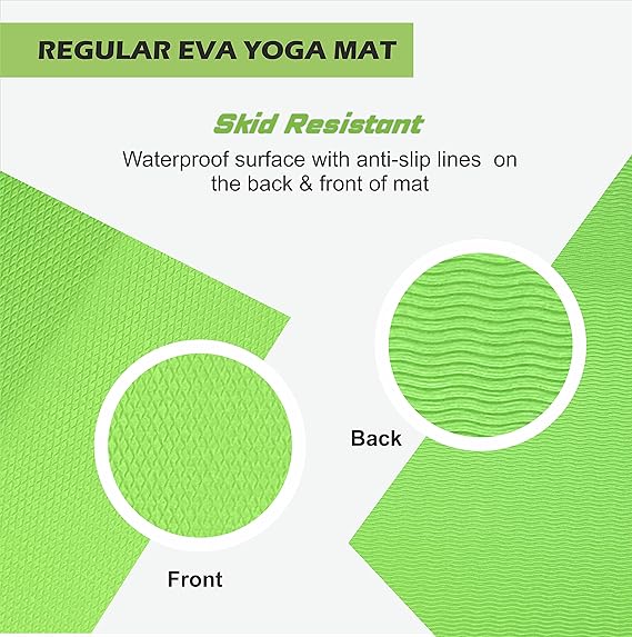 Yogpro EVA Yoga Mat Regular 2 Ft. x 6 ft