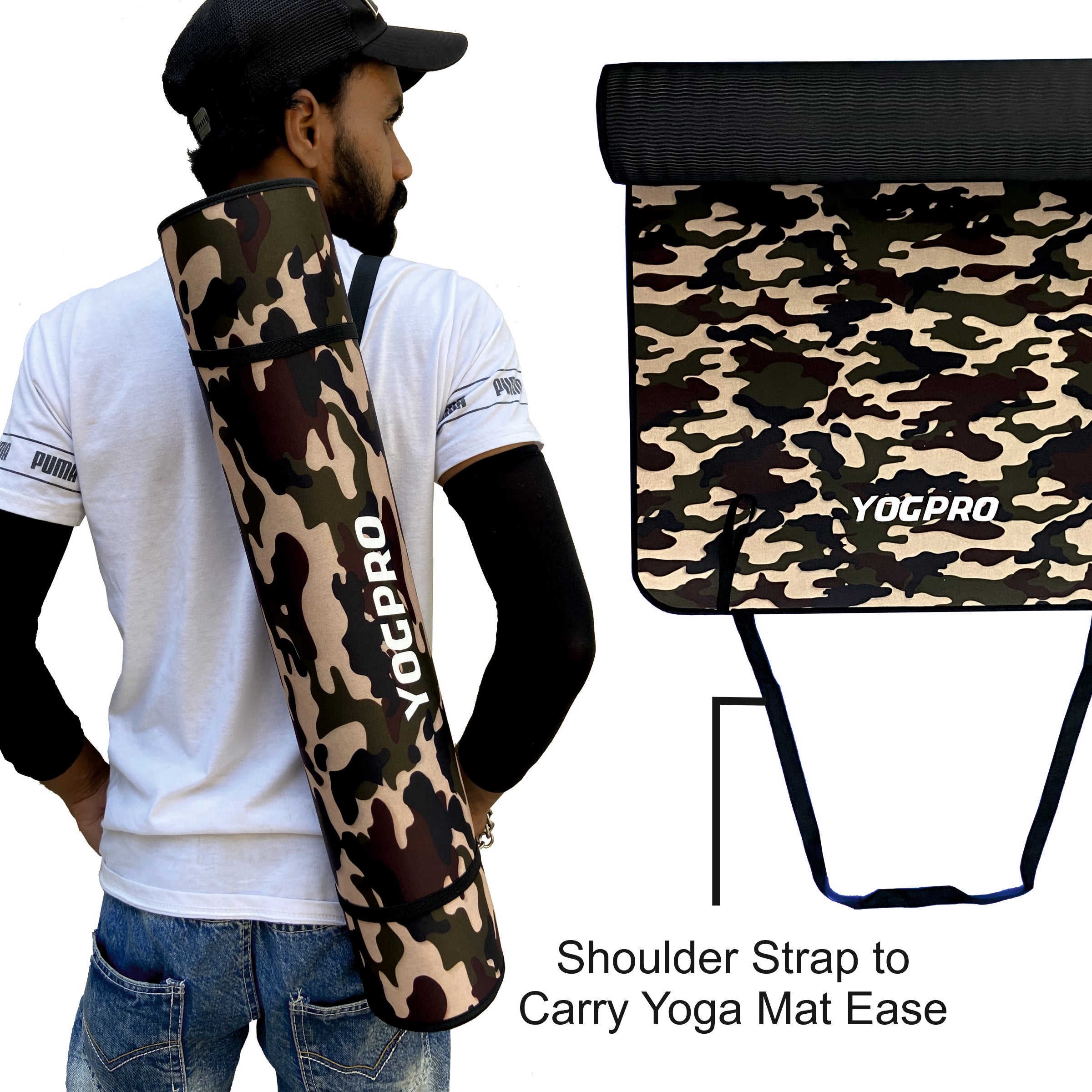 Yogpro Military Fabric Soft Eva Yoga Mat 4mm